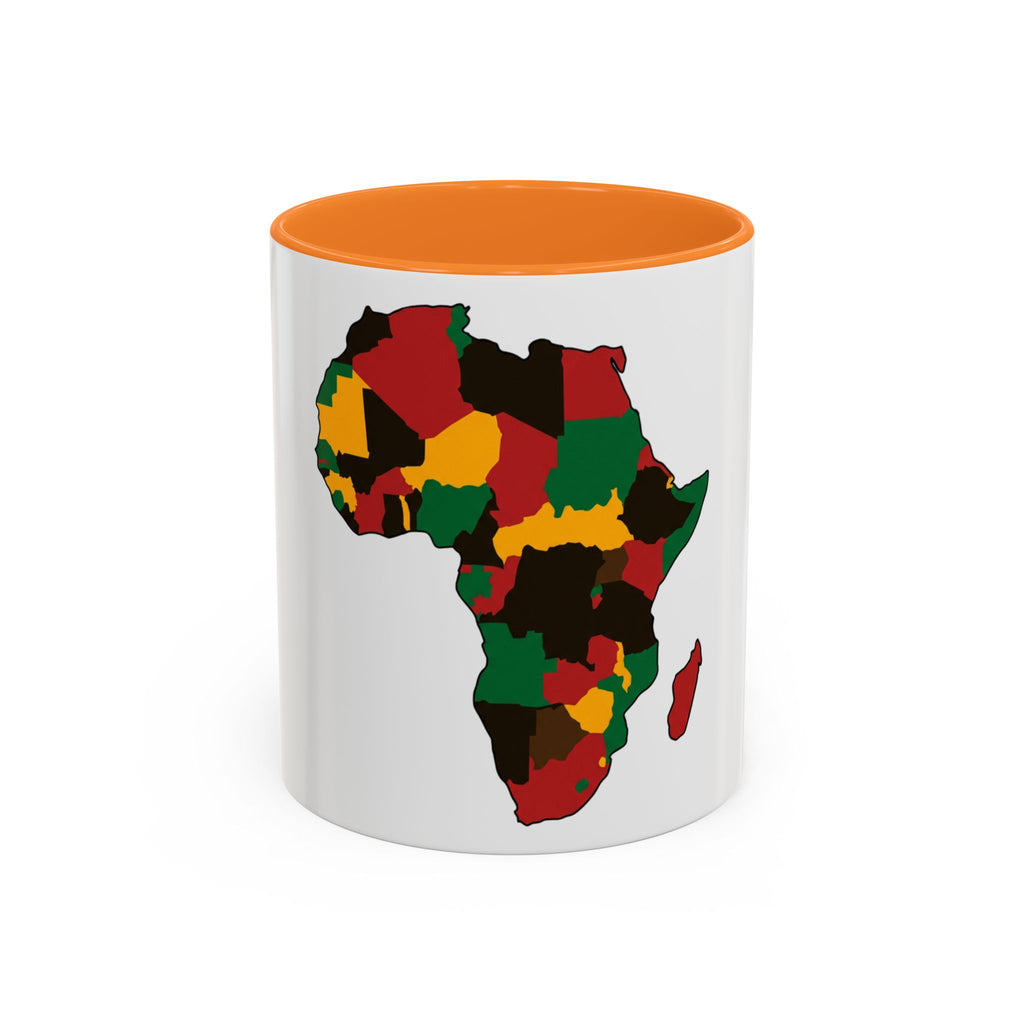 Africa Map Mug — Pan-African Colors Coffee Cup (11oz/15oz)