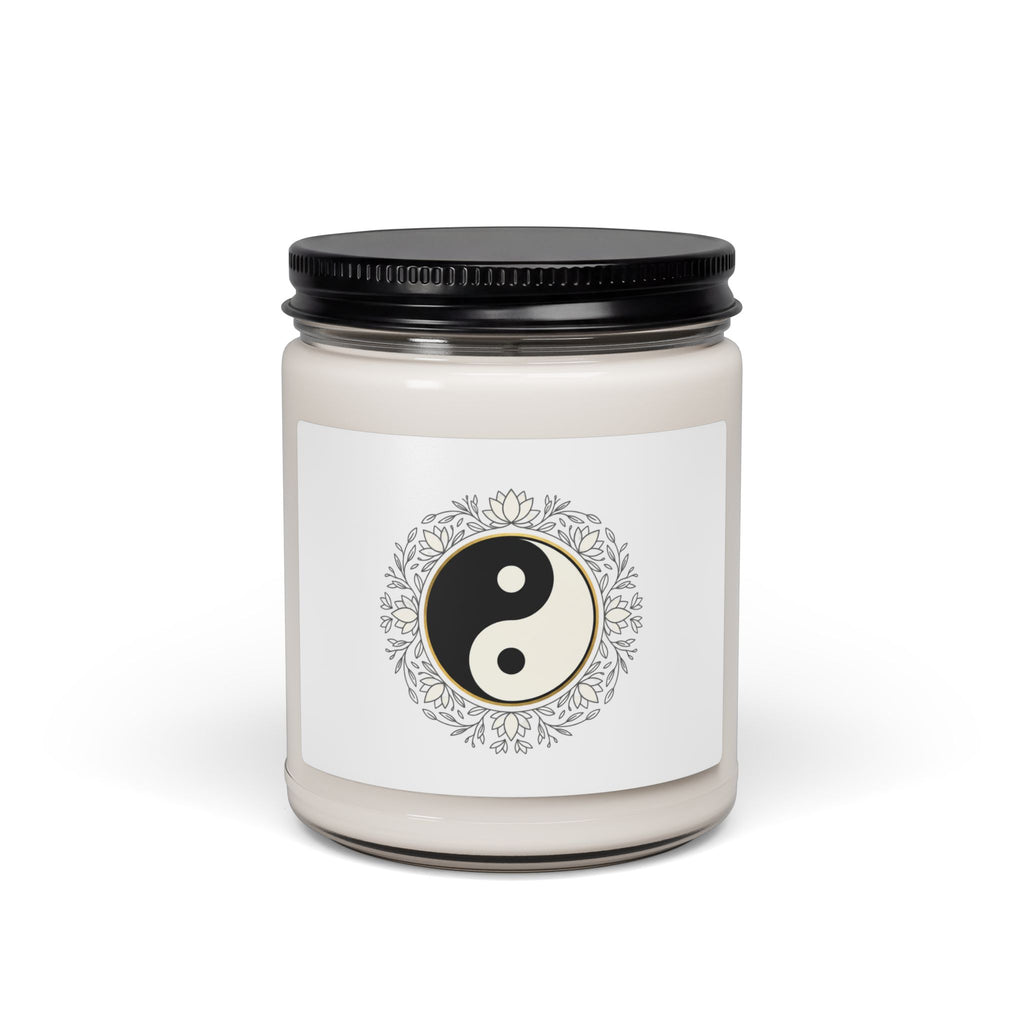 Yin Yang Soy Candle - 9oz Scented Jar for Balance & Relaxation