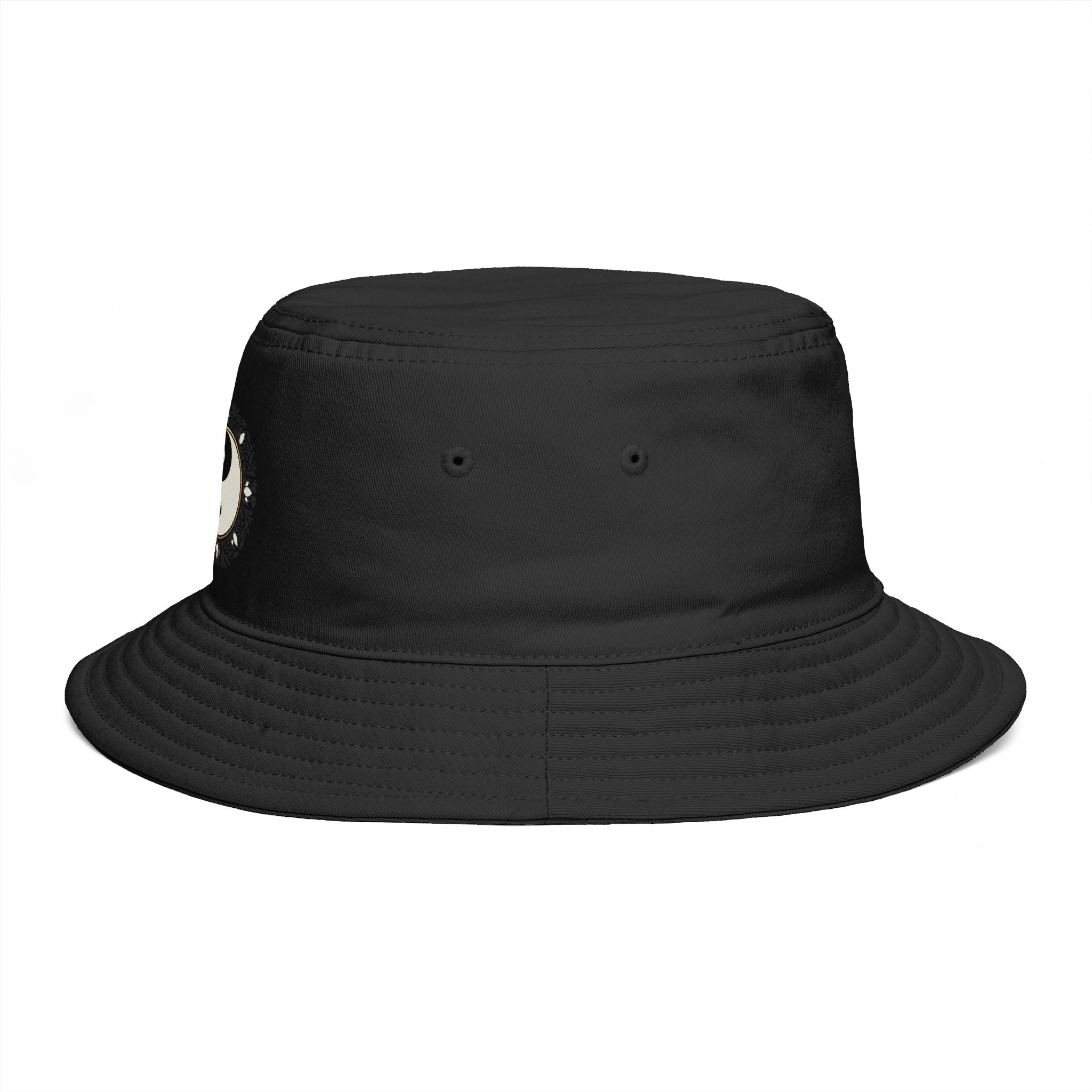 Yin Yang Floral Bucket Hat — Boho Zen Sunflower Graphic Bucket Hat