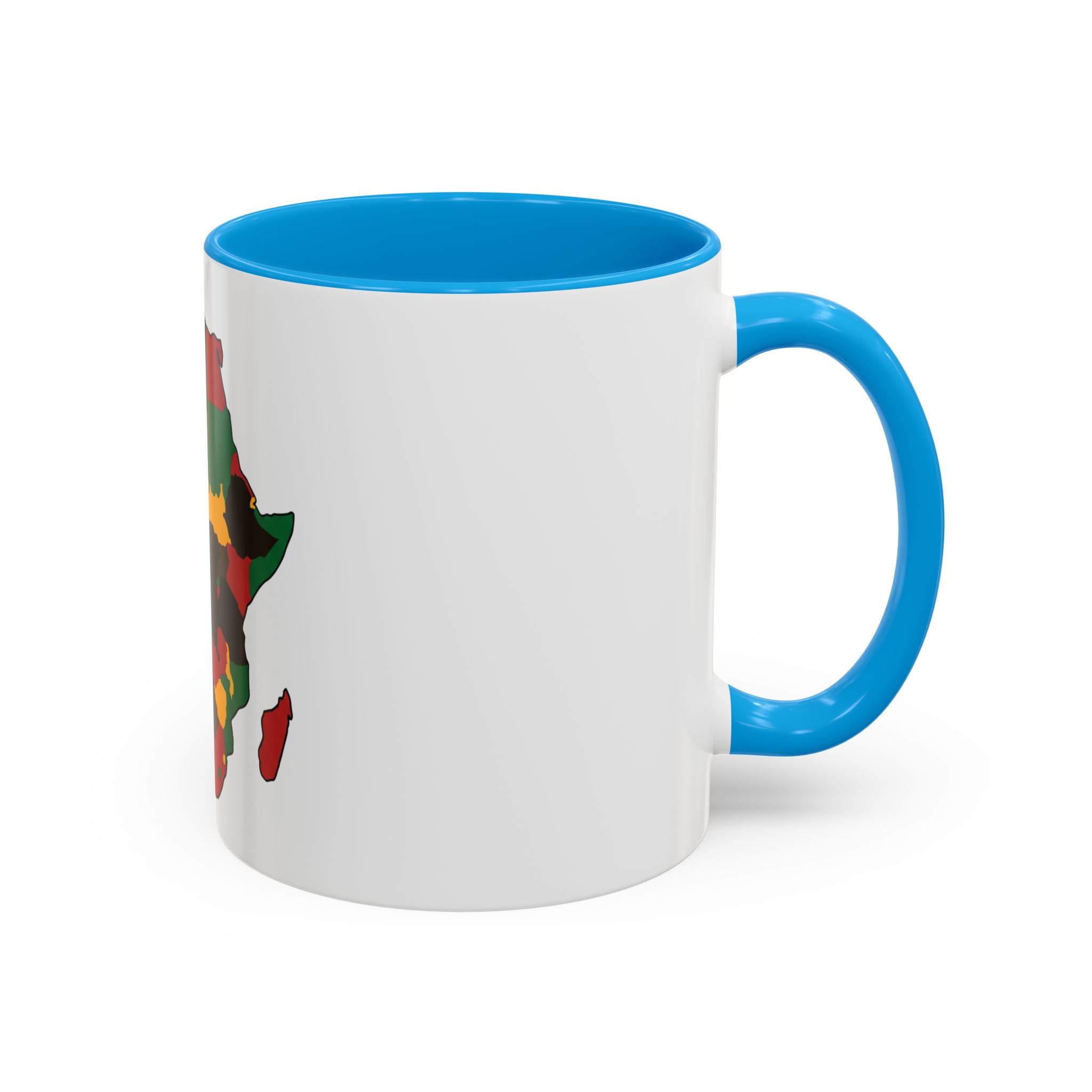 Africa Map Mug — Pan-African Colors Coffee Cup (11oz/15oz)