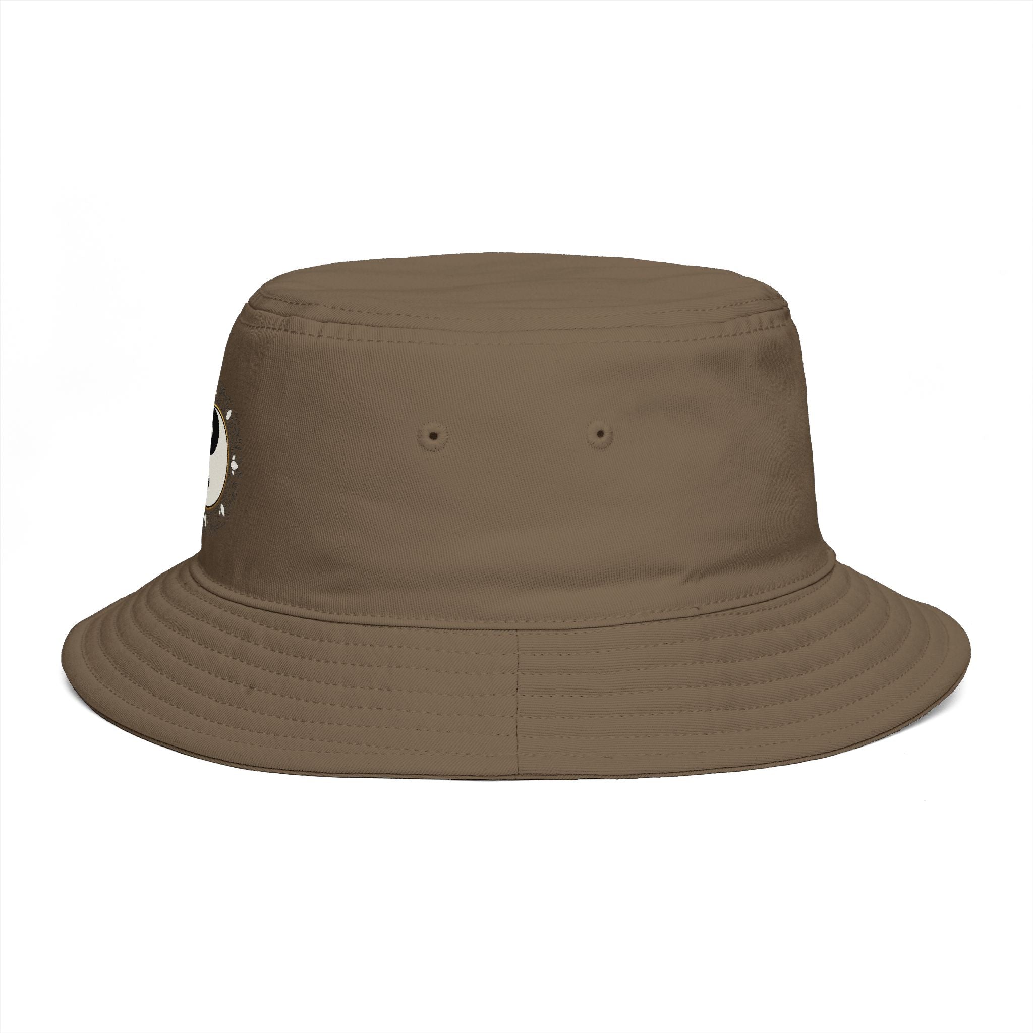 Yin Yang Floral Bucket Hat — Boho Zen Sunflower Graphic Bucket Hat