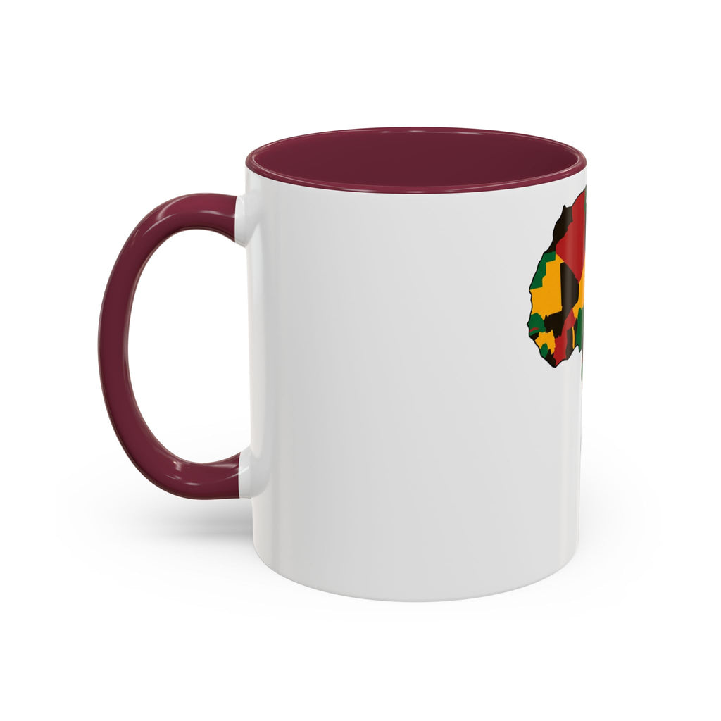 Africa Map Mug — Pan-African Colors Coffee Cup (11oz/15oz)