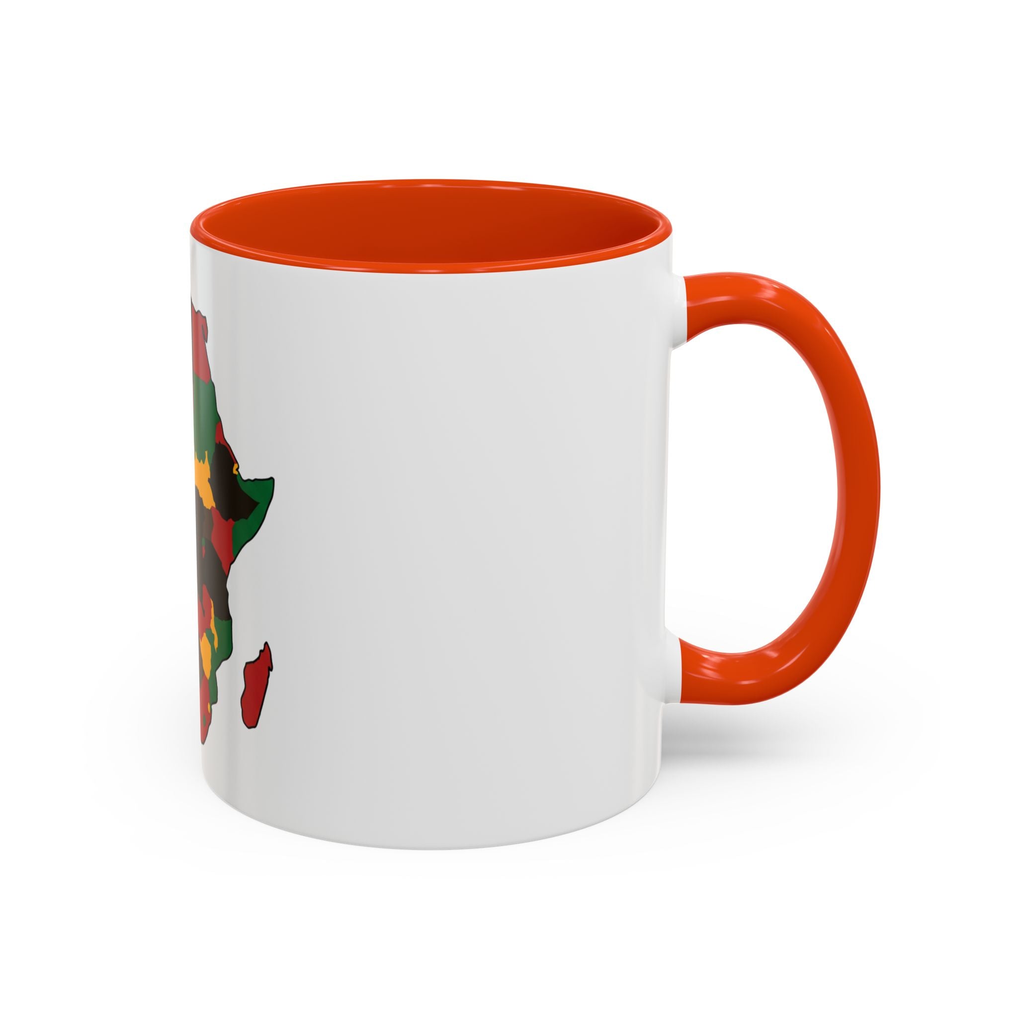 Africa Map Mug — Pan-African Colors Coffee Cup (11oz/15oz)