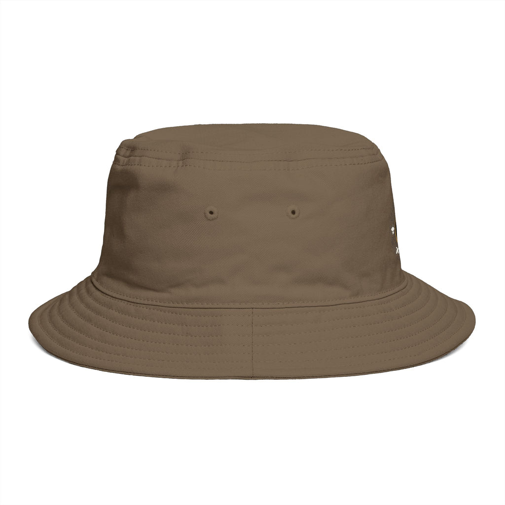 Yin Yang Floral Bucket Hat — Boho Zen Sunflower Graphic Bucket Hat
