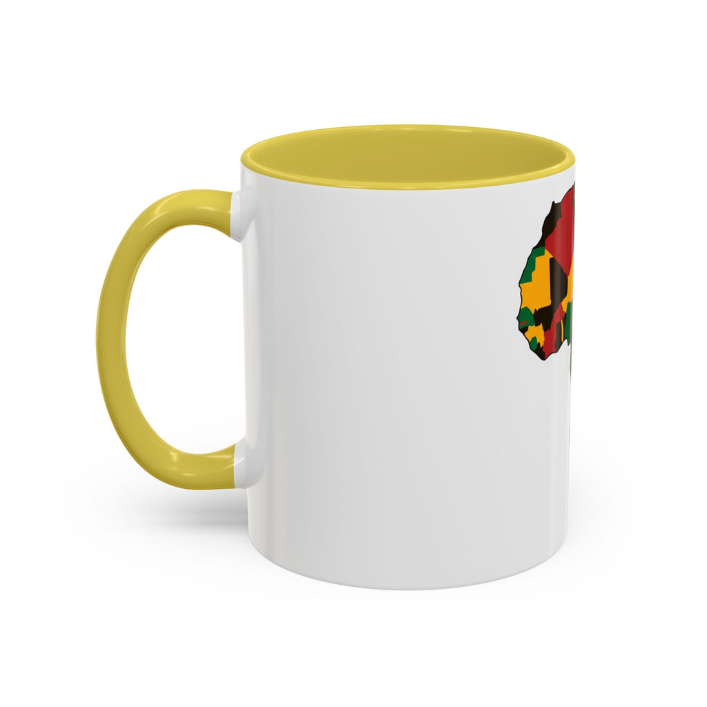Africa Map Mug — Pan-African Colors Coffee Cup (11oz/15oz)