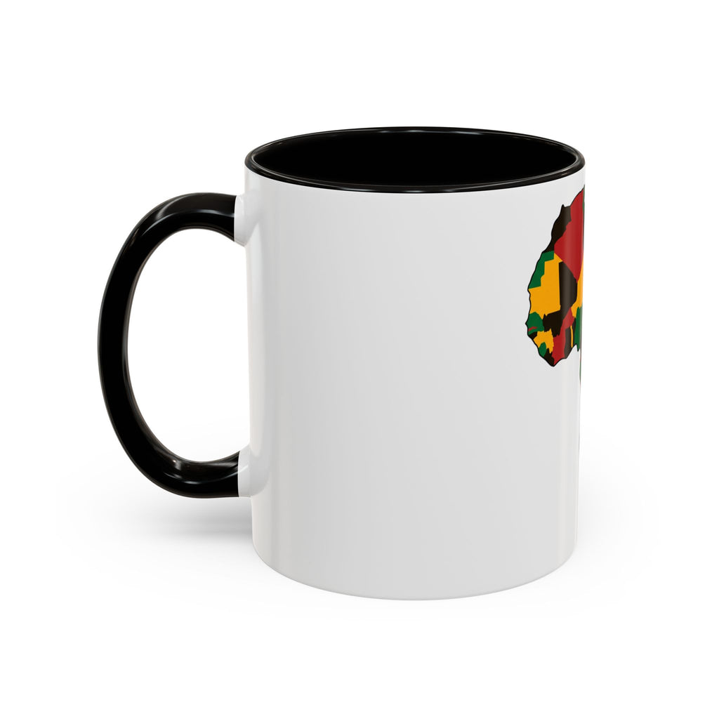 Africa Map Mug — Pan-African Colors Coffee Cup (11oz/15oz)