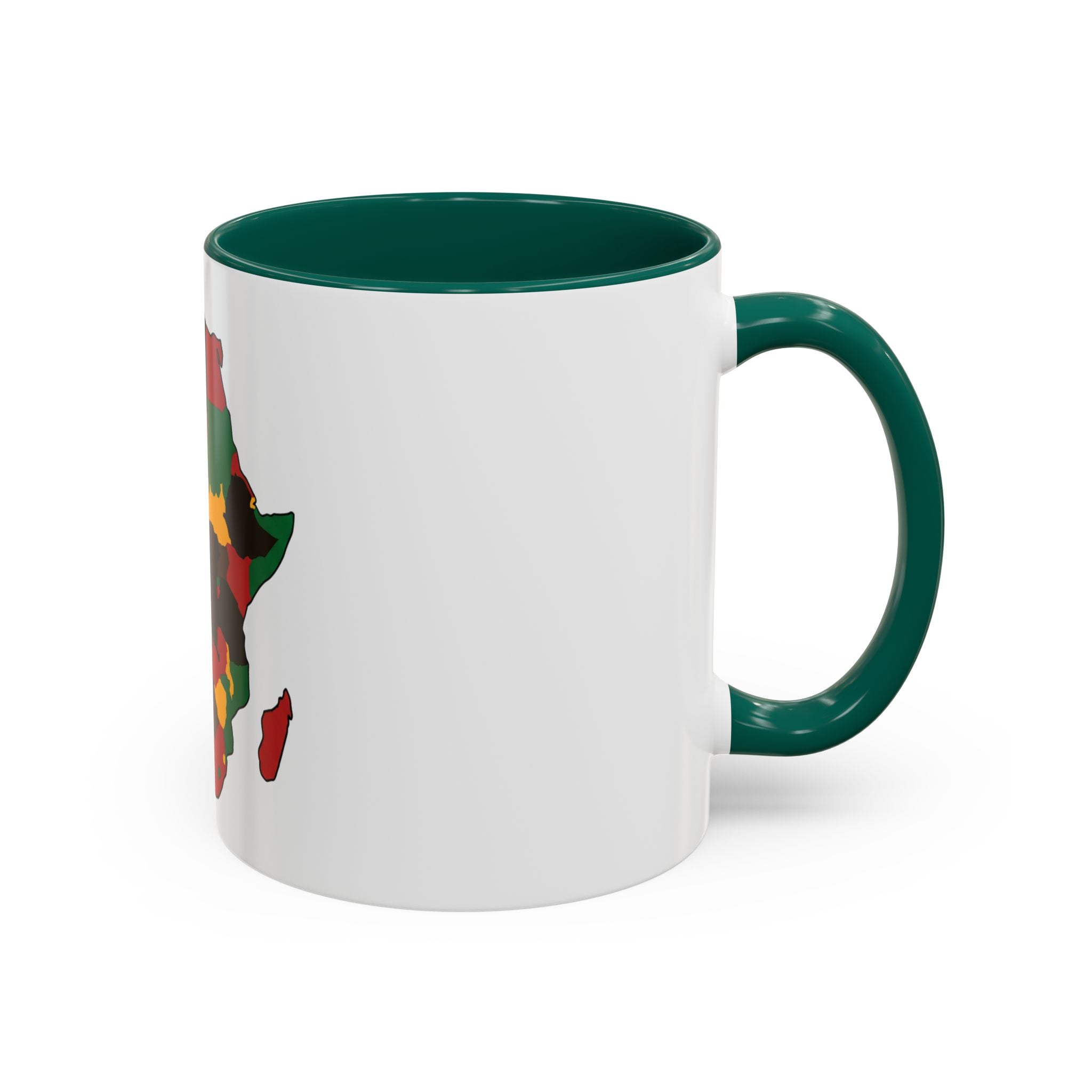 Africa Map Mug — Pan-African Colors Coffee Cup (11oz/15oz)