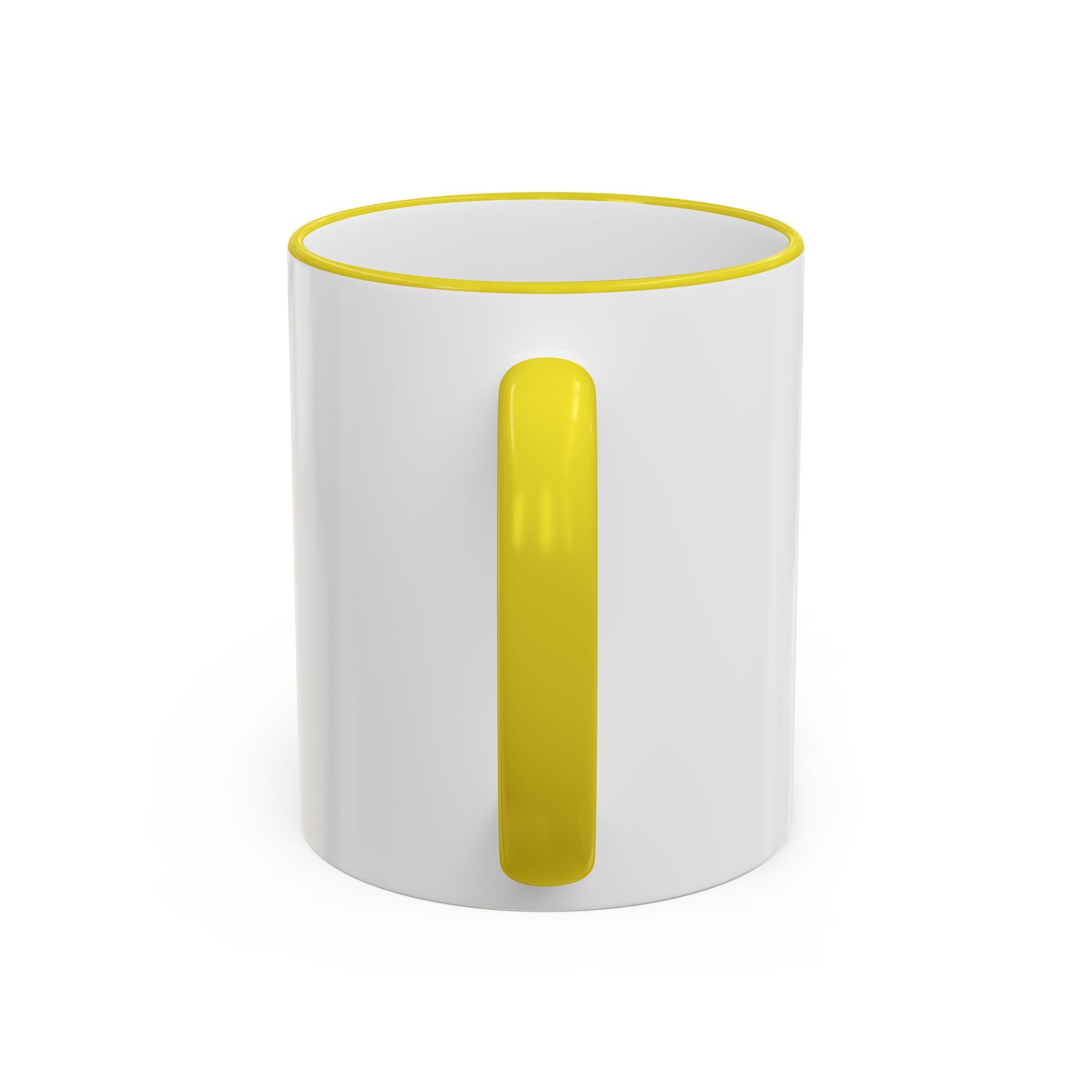 Clouds & Sunshine Accent Rim Mug — Cheerful Sky Ceramic Coffee Cup (11oz/15oz)