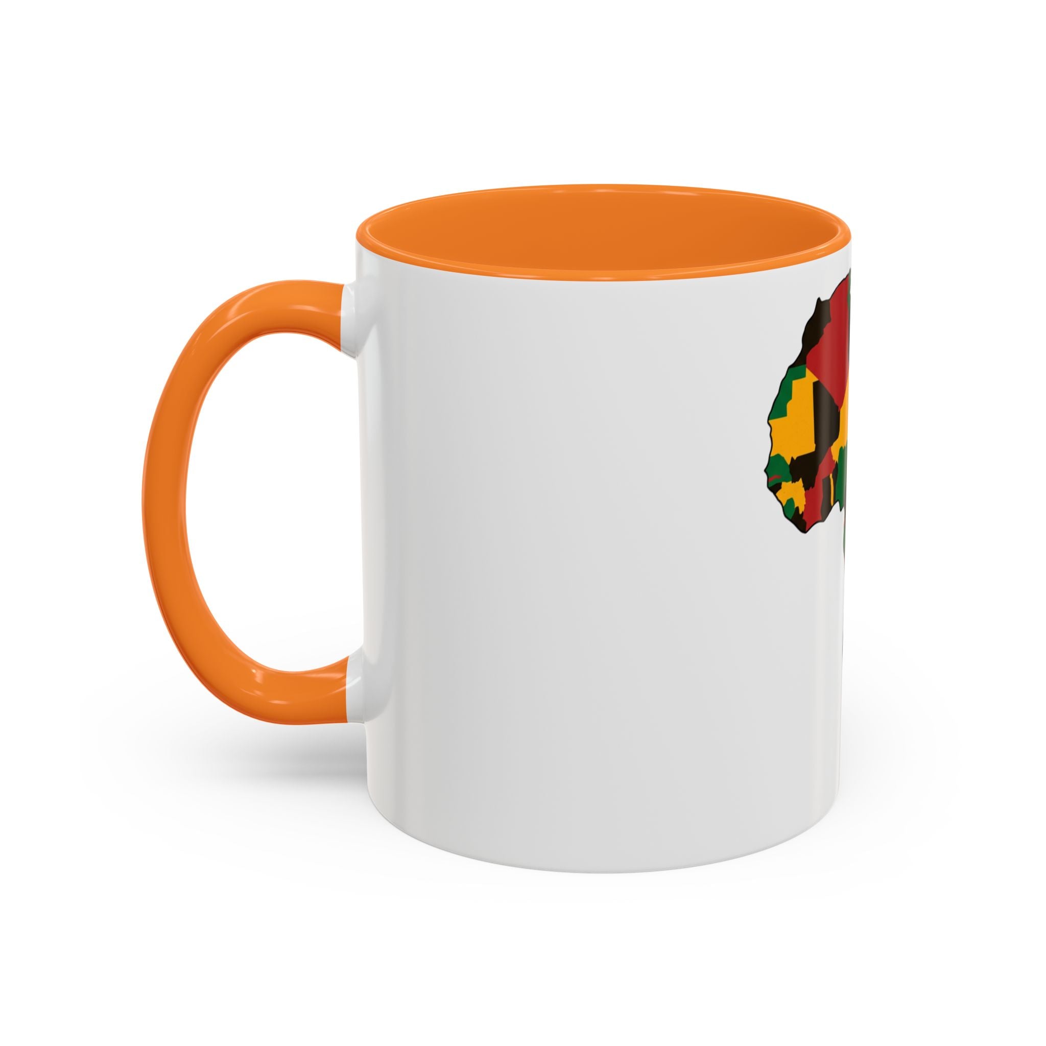 Africa Map Mug — Pan-African Colors Coffee Cup (11oz/15oz)