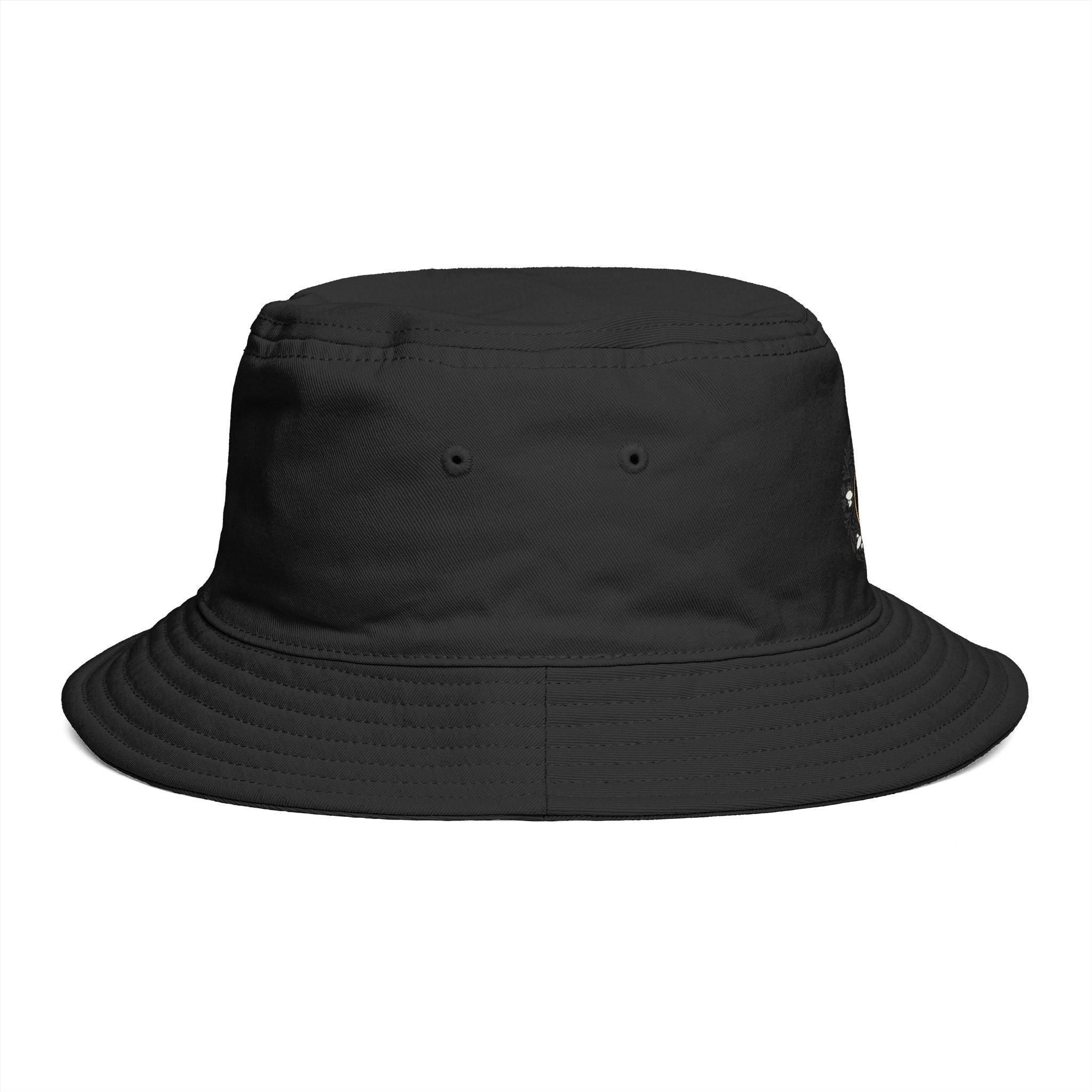 Yin Yang Floral Bucket Hat — Boho Zen Sunflower Graphic Bucket Hat