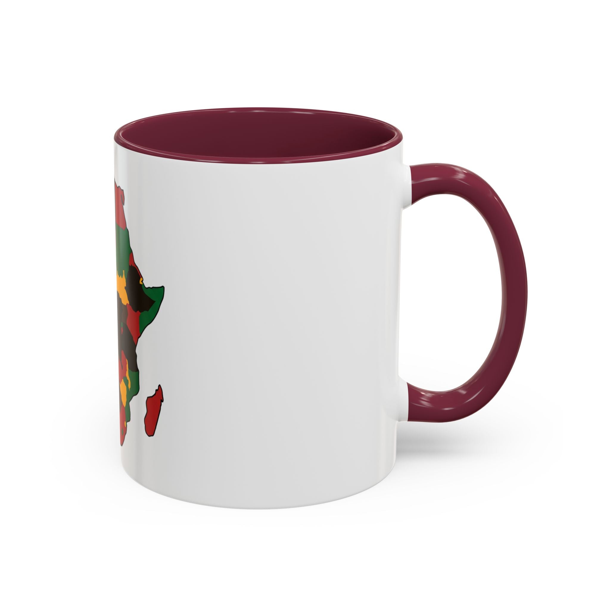 Africa Map Mug — Pan-African Colors Coffee Cup (11oz/15oz)