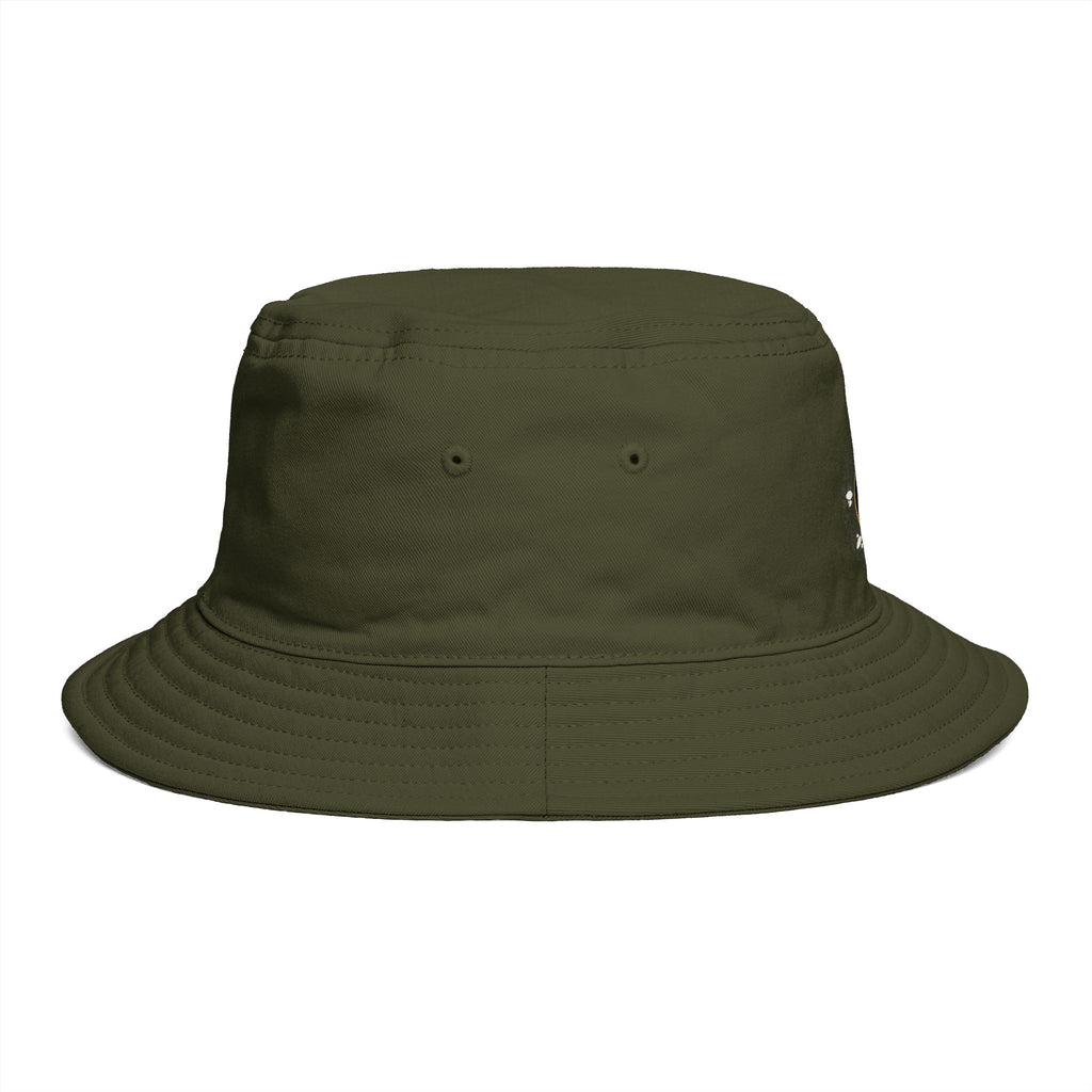 Yin Yang Floral Bucket Hat — Boho Zen Sunflower Graphic Bucket Hat