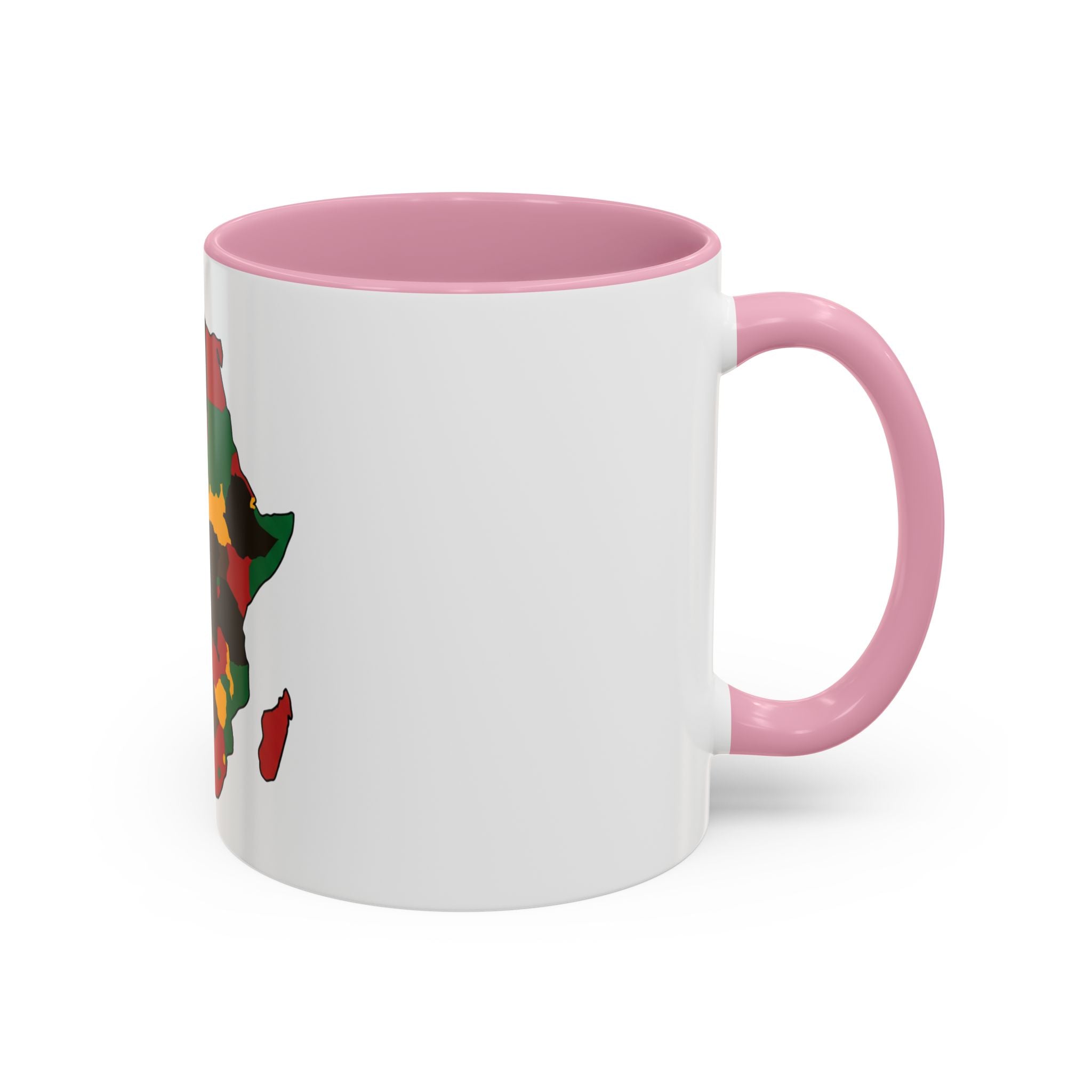 Africa Map Mug — Pan-African Colors Coffee Cup (11oz/15oz)