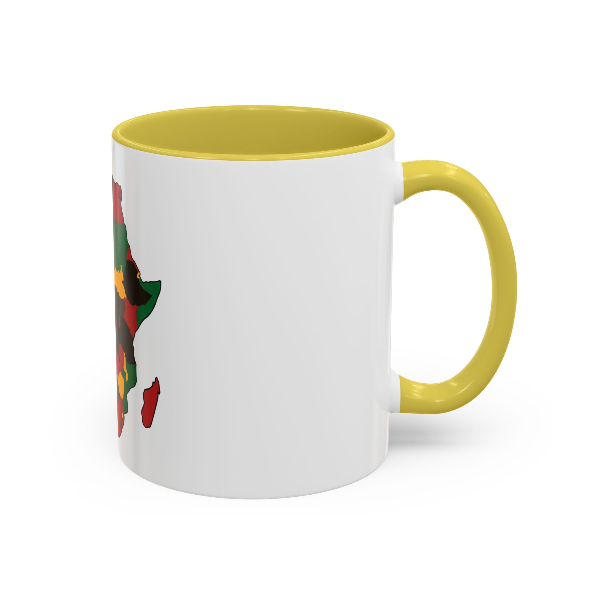 Africa Map Mug — Pan-African Colors Coffee Cup (11oz/15oz)