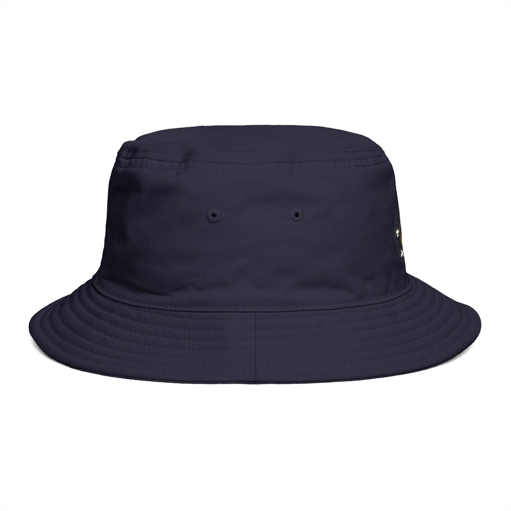Yin Yang Floral Bucket Hat — Boho Zen Sunflower Graphic Bucket Hat