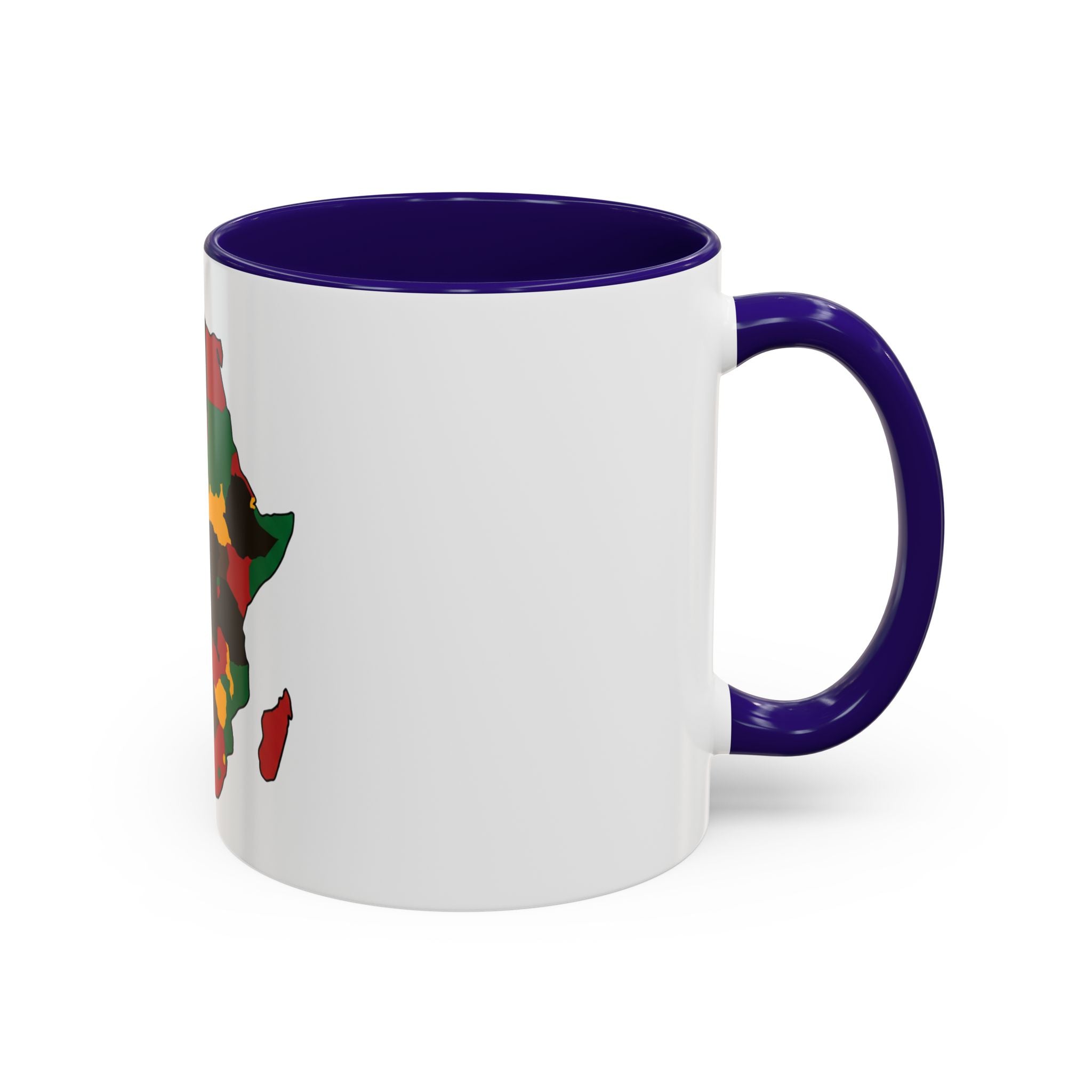 Africa Map Mug — Pan-African Colors Coffee Cup (11oz/15oz)