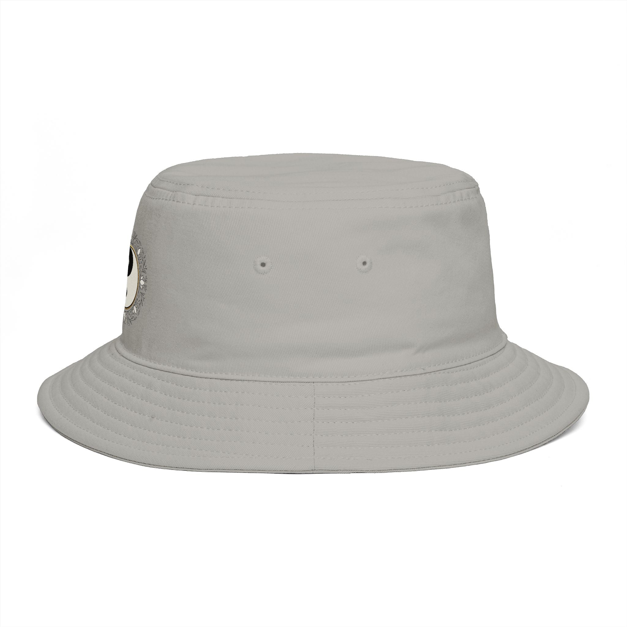 Yin Yang Floral Bucket Hat — Boho Zen Sunflower Graphic Bucket Hat