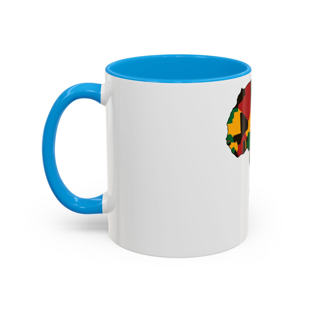 Africa Map Mug — Pan-African Colors Coffee Cup (11oz/15oz)