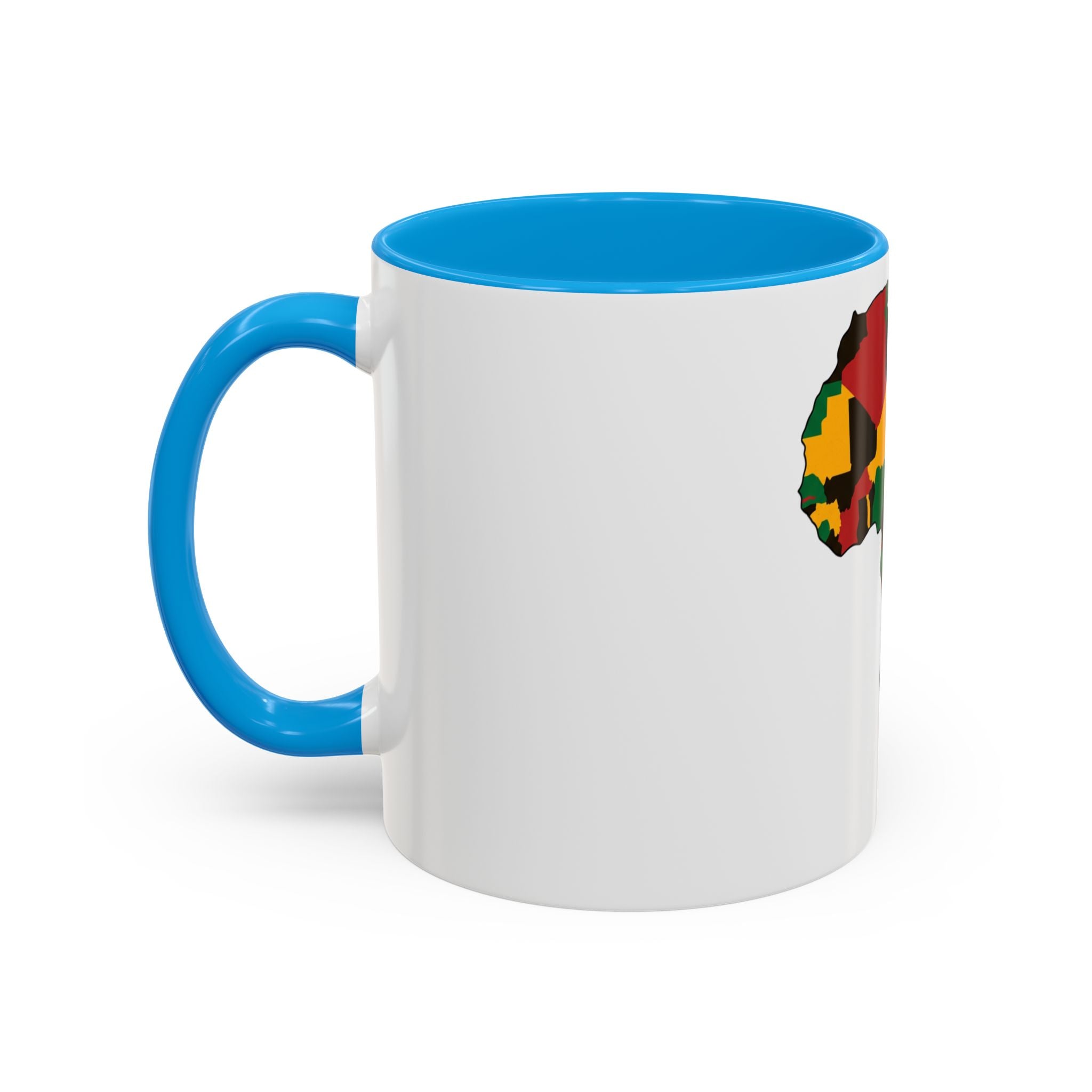 Africa Map Mug — Pan-African Colors Coffee Cup (11oz/15oz)