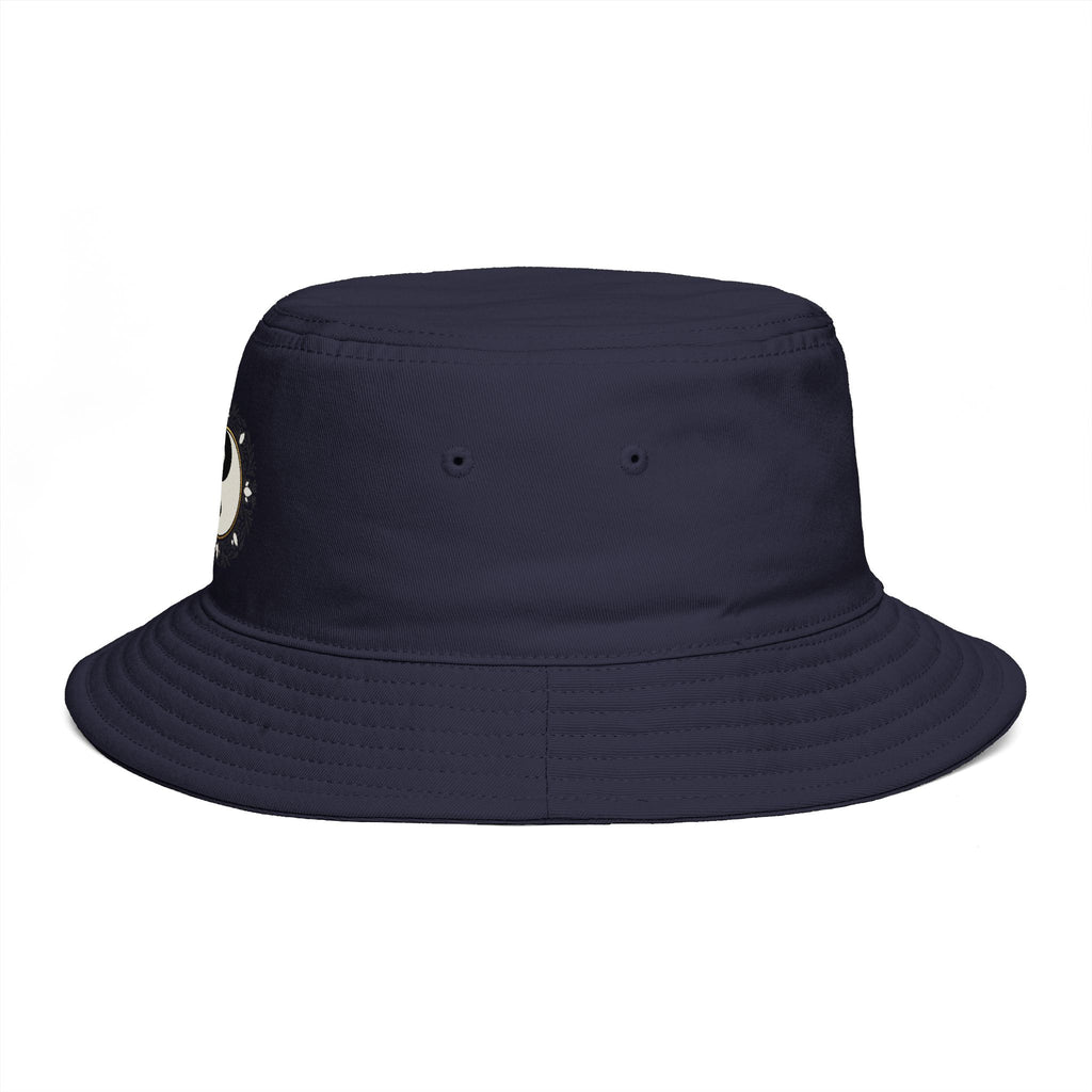 Yin Yang Floral Bucket Hat — Boho Zen Sunflower Graphic Bucket Hat
