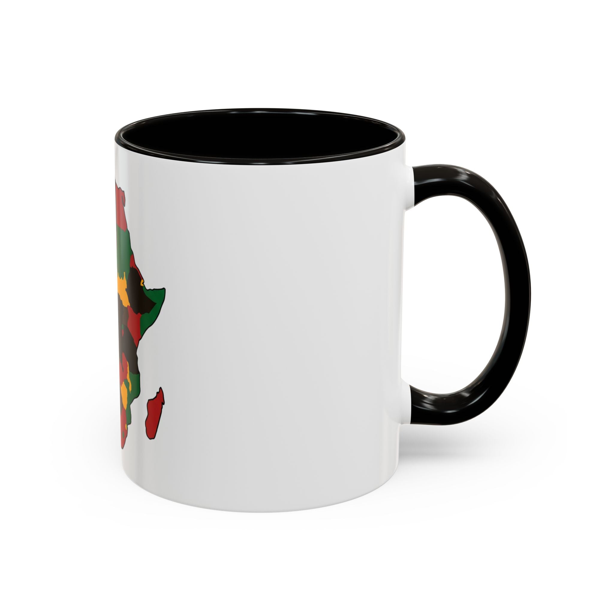 Africa Map Mug — Pan-African Colors Coffee Cup (11oz/15oz)