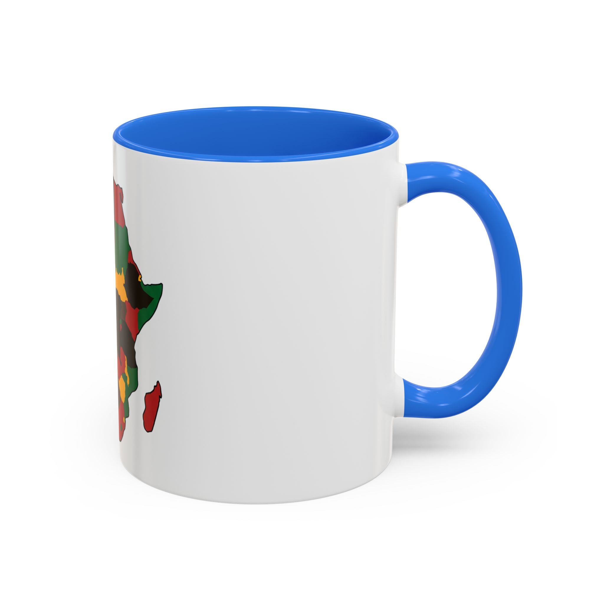 Africa Map Mug — Pan-African Colors Coffee Cup (11oz/15oz)