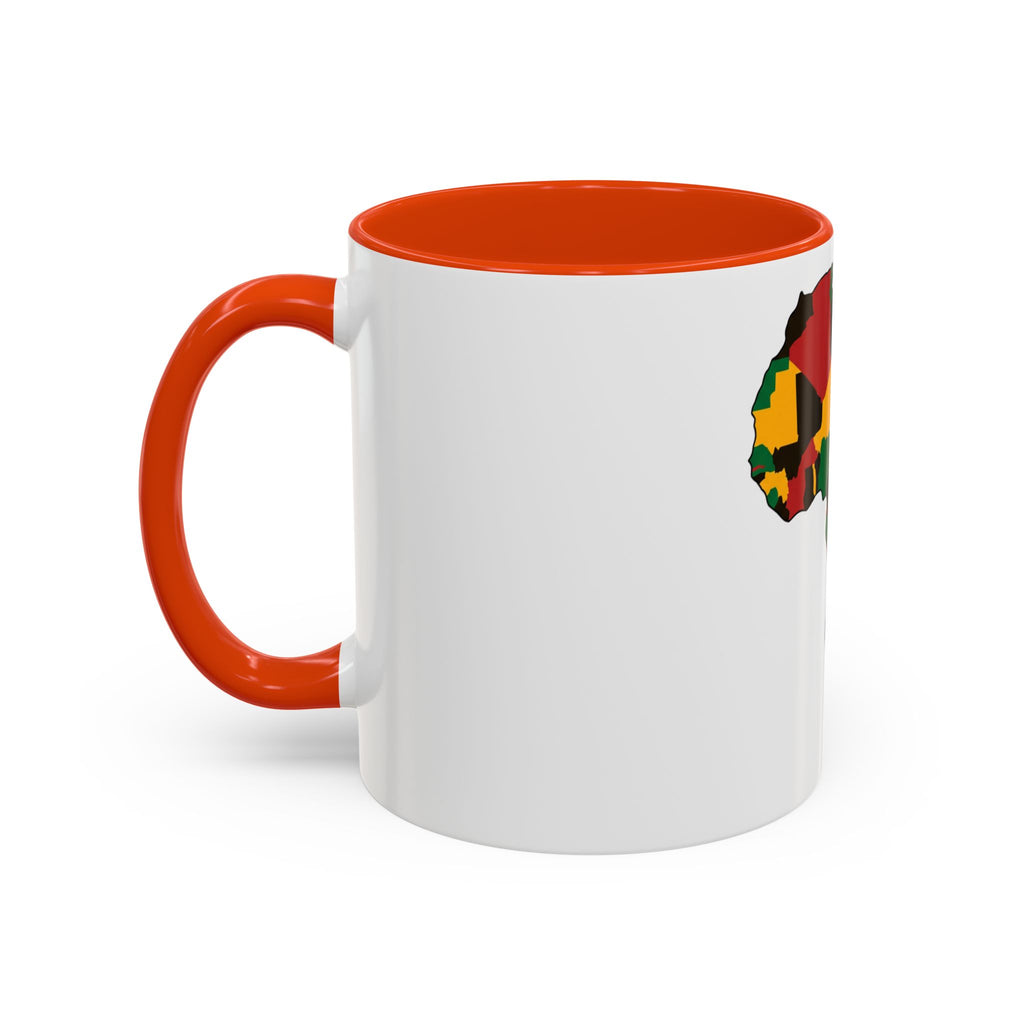 Africa Map Mug — Pan-African Colors Coffee Cup (11oz/15oz)