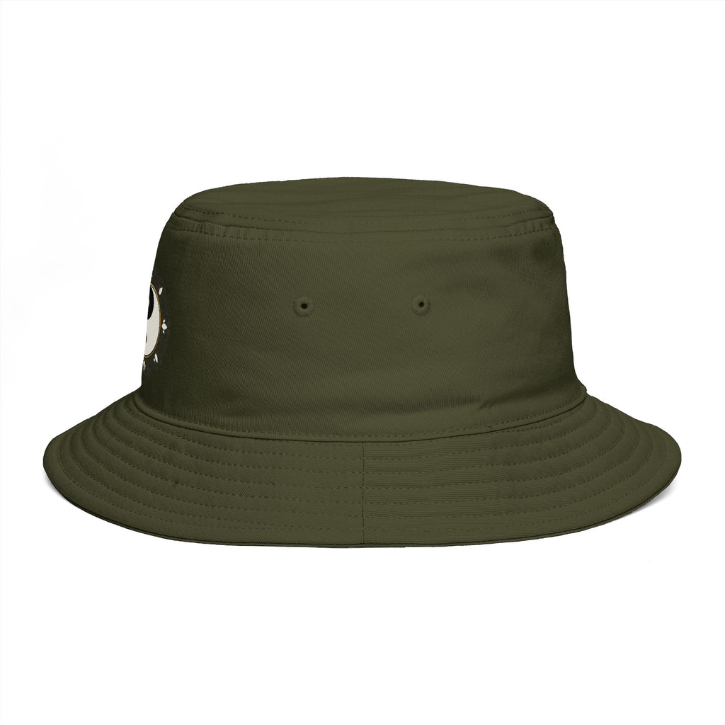 Yin Yang Floral Bucket Hat — Boho Zen Sunflower Graphic Bucket Hat