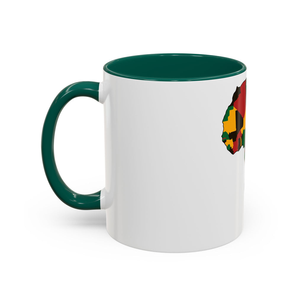 Africa Map Mug — Pan-African Colors Coffee Cup (11oz/15oz)