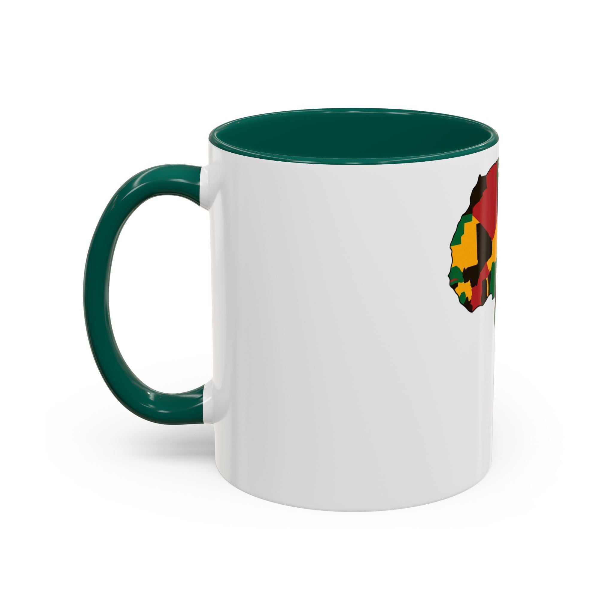 Africa Map Mug — Pan-African Colors Coffee Cup (11oz/15oz)