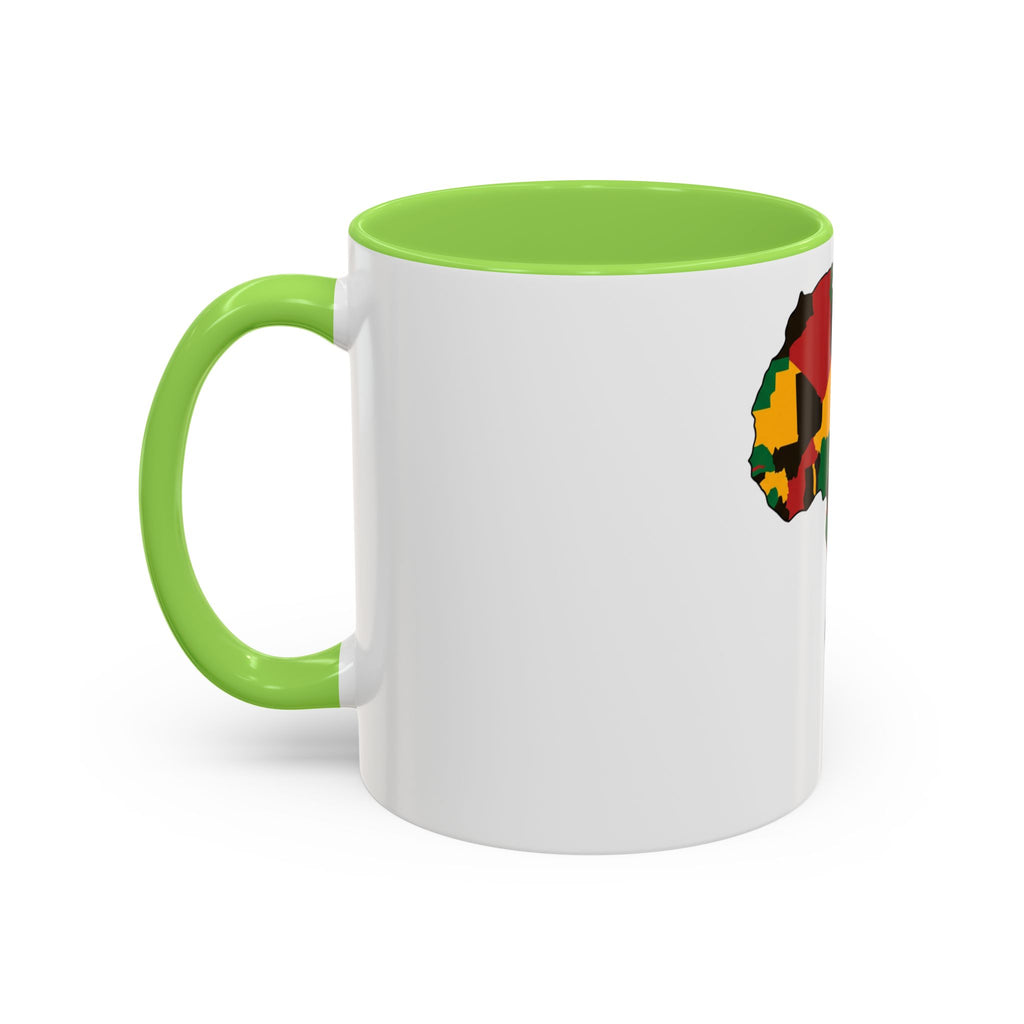 Africa Map Mug — Pan-African Colors Coffee Cup (11oz/15oz)