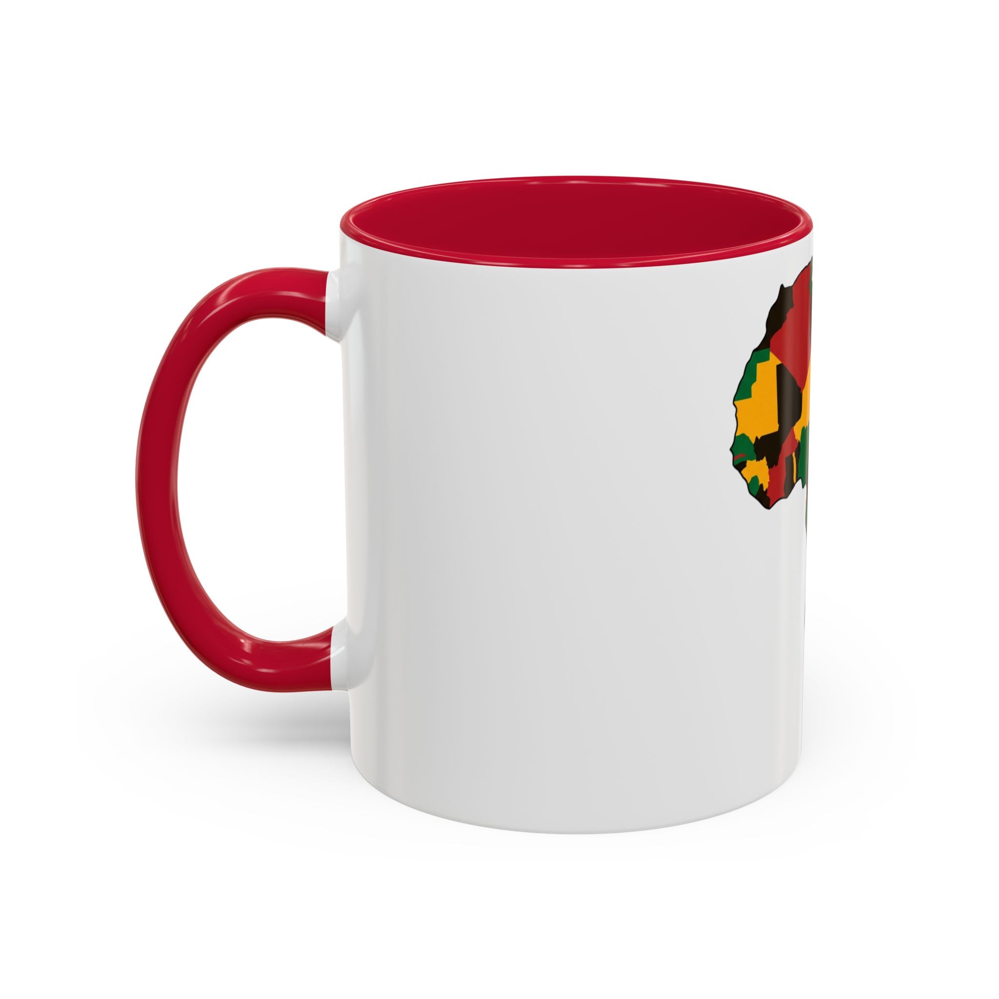Africa Map Mug — Pan-African Colors Coffee Cup (11oz/15oz)