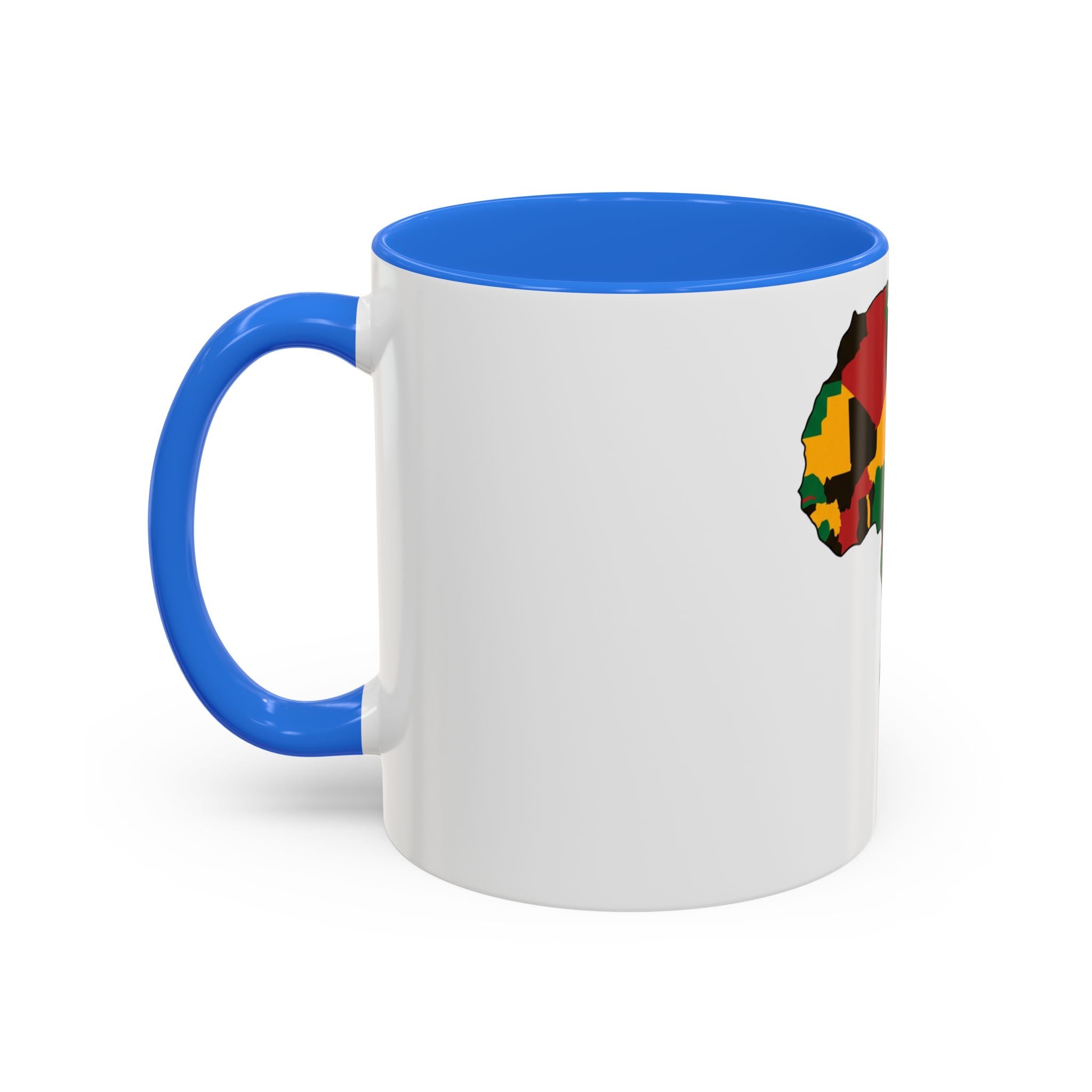 Africa Map Mug — Pan-African Colors Coffee Cup (11oz/15oz)