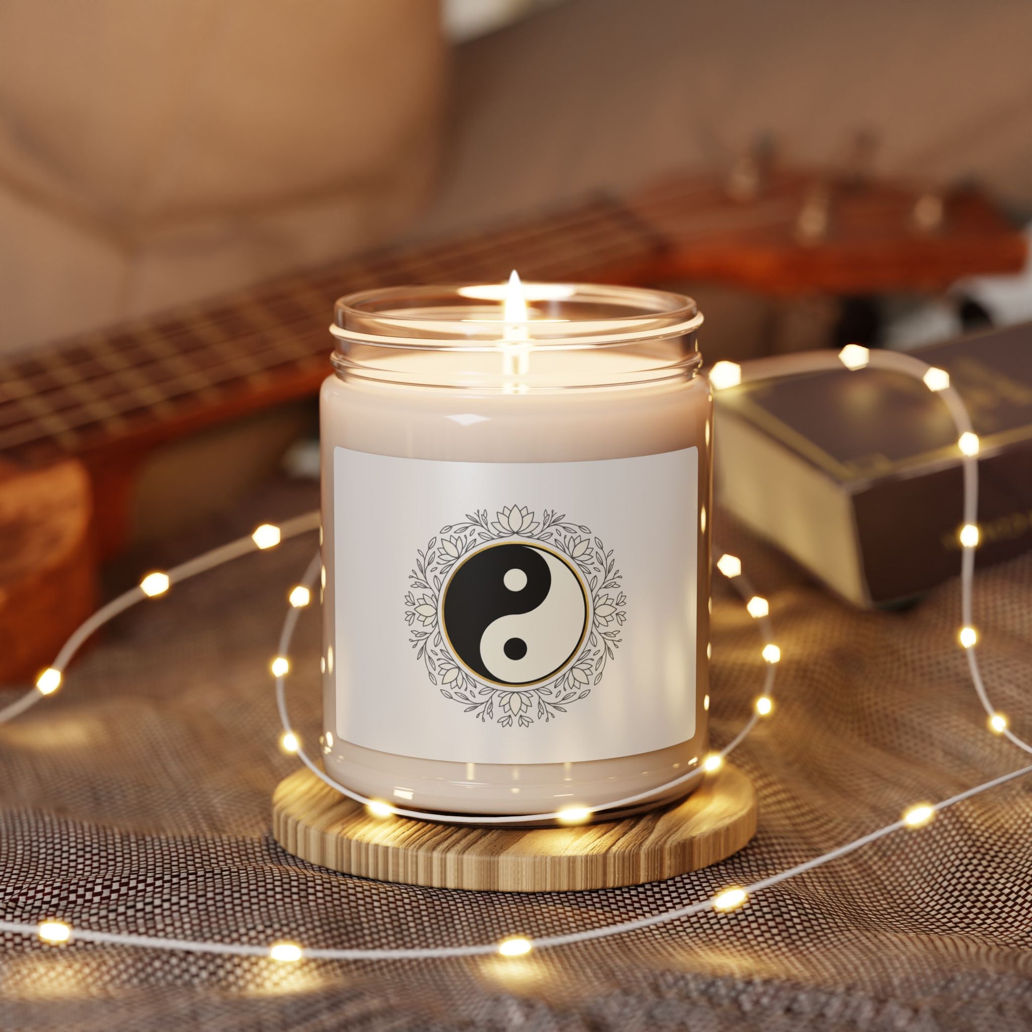 Yin Yang Soy Candle - 9oz Scented Jar for Balance & Relaxation